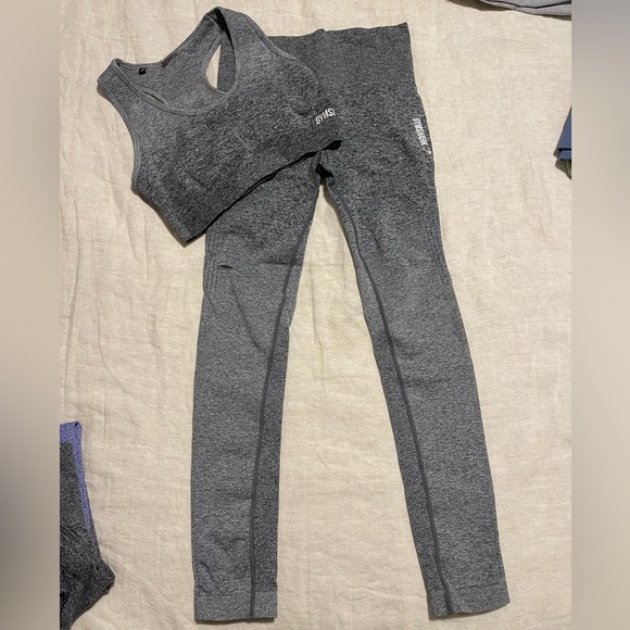 Gymshark Other - Gymshark Ombré Collection Set - Grey - Leggings and Sports Bra